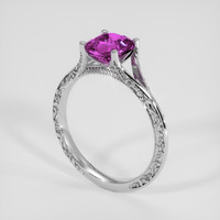1.59 Ct. Purple Sapphire Ring, 18K White Gold 2