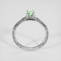 0.62 Ct. Green Sapphire Ring, 18K White Gold 3