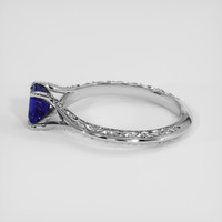 1.19 Ct. Purplish Blue Sapphire Ring, 18K White Gold 4