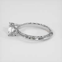 1.05 Ct. White Sapphire Ring, 18K White Gold 4