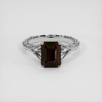 3.15 Ct. Color Change Sapphire Ring, 18K White Gold 1