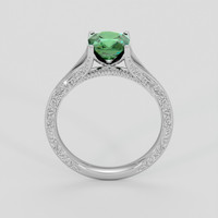 1.60 Ct. Green Sapphire Ring, 18K White Gold 3