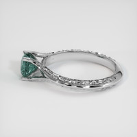 1.10 Ct. Bi Color Sapphire Ring, 18K White Gold 4