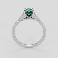 1.18 Ct. Bluish Green Sapphire Ring, 18K White Gold 3