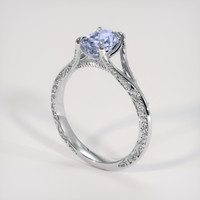 1.41 Ct. Violet Sapphire Ring, 18K White Gold 2