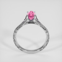 1.23 Ct. Pink Sapphire Ring, 18K White Gold 3