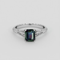 2.08 Ct. Color Change Sapphire Ring, 18K White Gold 1