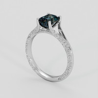 2.08 Ct. Color Change Sapphire Ring, 18K White Gold 2