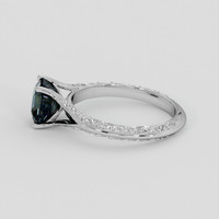 2.08 Ct. Color Change Sapphire Ring, 18K White Gold 4