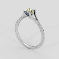 1.08 Ct. Bi Color / Parti Sapphire Ring, 18K White Gold 2