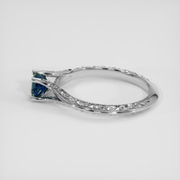 0.86 Ct. Bi Color Sapphire Ring, 18K White Gold 4