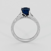 2.02 Ct. Blue Sapphire Ring, 18K White Gold 3