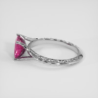 1.45 Ct. Padparadscha Sapphire Ring, 18K White Gold 4