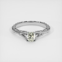 0.60 Ct. Sapphire Ring, 18K White Gold 1