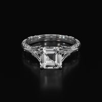 2.62 Ct. Sapphire Ring, 18K White Gold 1