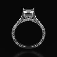 2.62 Ct. Sapphire Ring, 18K White Gold 3