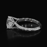 2.62 Ct. Sapphire Ring, 18K White Gold 4