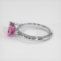 1.52 Ct. Purplish Pink Sapphire Ring, 18K White Gold 4