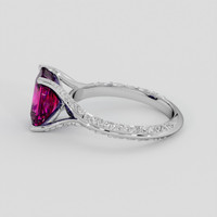2.24 Ct. Purple Sapphire Ring, 18K White Gold 4