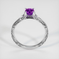 0.91 Ct. Sapphire Ring, 18K White Gold 3