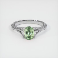 1.42 Ct. Sapphire Ring, 18K White Gold 1