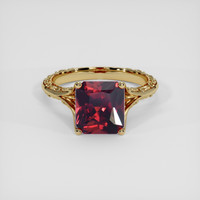 2.72 Ct. Red Rhodolite Garnet Ring, 10K Yellow Gold 1
