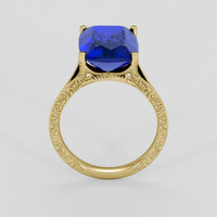 6.78 Ct. Blue Tanzanite Ring, 10K Yellow Gold 3