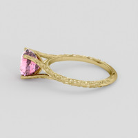 1.80 Ct. Pink Tourmaline Ring, 10K Yellow Gold 4