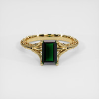 1.49 Ct. Tsavorite Garnet Ring, 10K Yellow Gold 1
