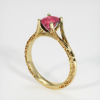 1.20 Ct. Pinkish Red Ruby Ring, 10K Yellow Gold 2