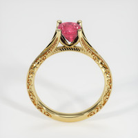 1.20 Ct. Pinkish Red Ruby Ring, 10K Yellow Gold 3