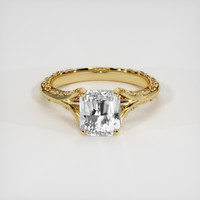 2.52 Ct. White Sapphire Ring, 10K Yellow Gold 1