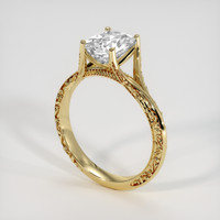 2.52 Ct. White Sapphire Ring, 10K Yellow Gold 2