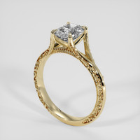 1.52 Ct. White Sapphire Ring, 10K Yellow Gold 2
