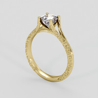 1.14 Ct. Bi Color / Parti Sapphire Ring, 10K Yellow Gold 2