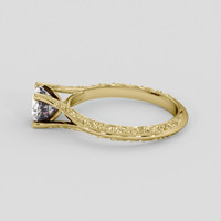 1.14 Ct. Bi Color / Parti Sapphire Ring, 10K Yellow Gold 4