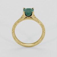 1.77 Ct. Bluish Green Sapphire Ring, 10K Yellow Gold 3