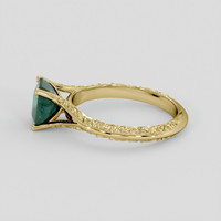 1.77 Ct. Bluish Green Sapphire Ring, 10K Yellow Gold 4