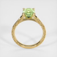 2.60 Ct. Yellowish Green Sapphire Ring, 10K Yellow Gold 3