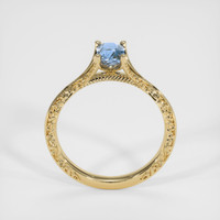 0.96 Ct. Greyish Blue Sapphire Ring, 10K Yellow Gold 3