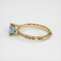 0.96 Ct. Greyish Blue Sapphire Ring, 10K Yellow Gold 4