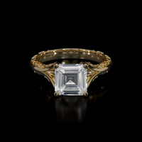 1.88 Ct. White Sapphire Ring, 10K Yellow Gold 1