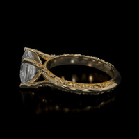 1.88 Ct. White Sapphire Ring, 10K Yellow Gold 4