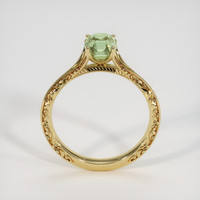1.31 Ct. Yellowish Green Sapphire Ring, 10K Yellow Gold 3
