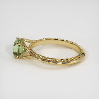 1.31 Ct. Yellowish Green Sapphire Ring, 10K Yellow Gold 4