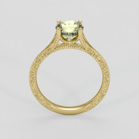 1.93 Ct. Greenish Yellow Sapphire Ring, 10K Yellow Gold 3