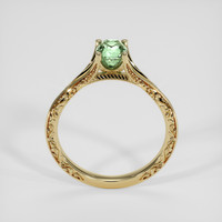 0.90 Ct. Green Sapphire Ring, 10K Yellow Gold 3