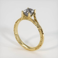 1.05 Ct. Grey Sapphire Ring, 10K Yellow Gold 2