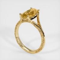 2.92 Ct. Gemstone Ring, 14K Yellow Gold 2
