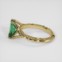 1.17 Ct. Green Tourmaline Ring, 14K Yellow Gold 4